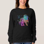 Sweatshirt Colorful Maltese Dog Malteses (Devant)