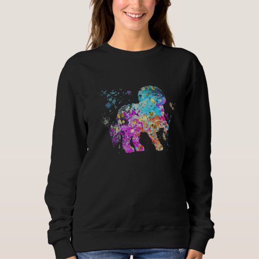 Sweatshirt Colorful Maltese Dog Malteses (Devant)