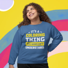 Sweatshirt Coloriage Adulte Drôle