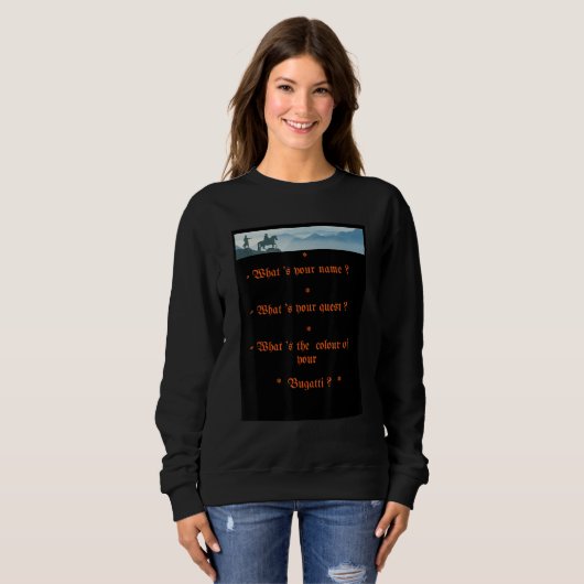 Sweatshirt Colour of Bugatti humorous version (Devant entier)