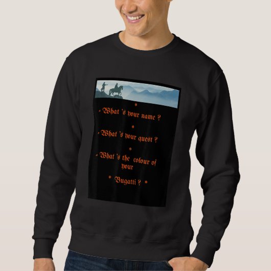 Sweatshirt Colour of Bugatti humorous version (Devant)