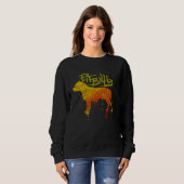 Sweatshirt Colourful Pitbull (Devant entier)