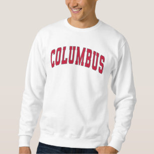 Sweatshirt Columbus Ohio Vintage Varsity College Style