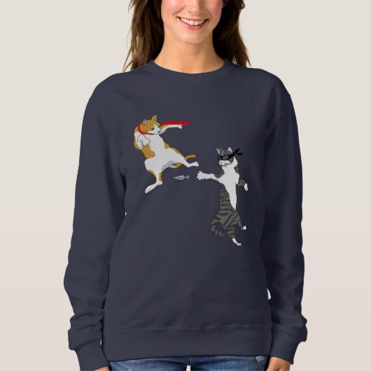 Sweatshirt Combat de chats (Devant)