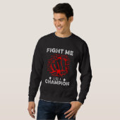 Sweatshirt Combattre Kickboxing Boxing Match Fighter Martial  (Devant entier)