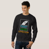 Sweatshirt Combattre la suppression des électeurs - Conceptio (Devant entier)