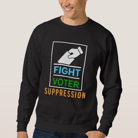 Sweatshirt Combattre la suppression des électeurs - Conceptio (Devant)