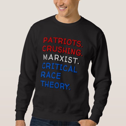 Sweatshirt ComCom De Théorie De La Race Critique Des Patriote (Devant)