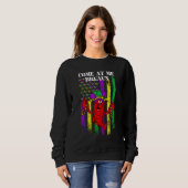 Sweatshirt Come At Me Breaux Crawfish Funny USA Flag Mardi Gr (Devant entier)