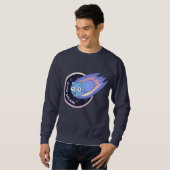 Sweatshirt Comète spatiale gopher Golang (Devant entier)