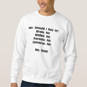 Sweatshirt "Comische beslissingen" - Vibe Universa