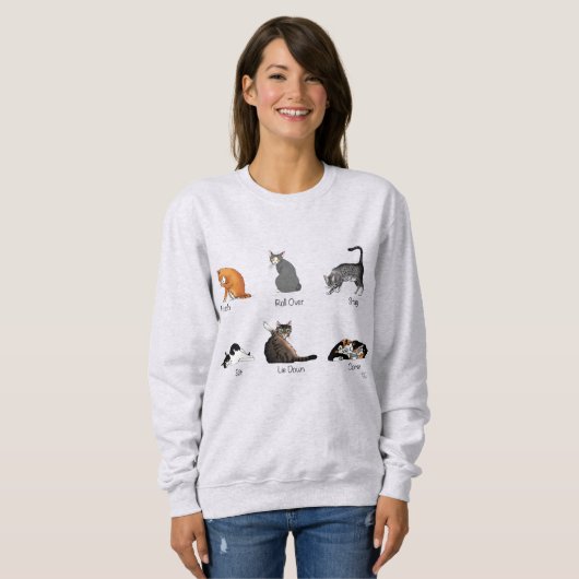 Sweatshirt Commandes Cat (Devant entier)