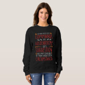 Sweatshirt Commandes Goldendoodle (Devant entier)