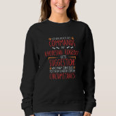 Sweatshirt Commandes Rhodesian Ridgeback (Devant)