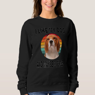 Sweatshirt Comme Mon Beagle & Peut-Être 3 Personnes