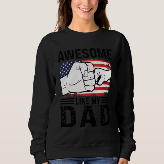 Sweatshirt Comme Mon Père Fils Fille Fils 1 (Devant)