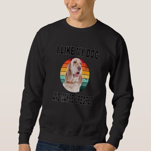 Sweatshirt Comme My English Setter & Peut-Être 3 personnes (Devant)