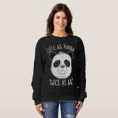 Sweatshirt Comme Panda Deux Fois Aussi Lazy Bear Activistes (Devant entier)