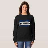 Sweatshirt Comme Père Comme Fille Oh Crap drôle papa daught (Devant entier)