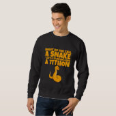 Sweatshirt Comment Appelle-T-On Un Serpent De 3 14 Mètres De (Devant entier)