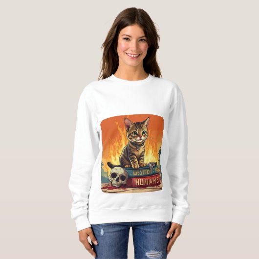 Sweatshirt Comment détruire les humains (Devant entier)