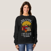 Sweatshirt Comment éviter le stress au travail Ne pas aller a (Devant entier)