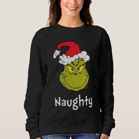 Sweatshirt Comment Grinch Stol Christmas | Naughty Grinch (Devant)