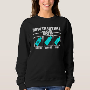Sweatshirt Comment Installer Usb Blagues De Service D'Assist