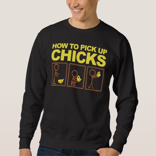 Sweatshirt Comment ramasser les pousses mignonnes cueillir le (Devant)