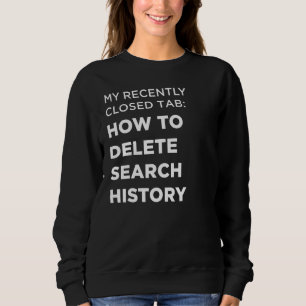 Sweatshirt Comment supprimer l'historique