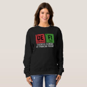 Sweatshirt Commerçant de crypto-monnaie Finance décentralisée (Devant entier)