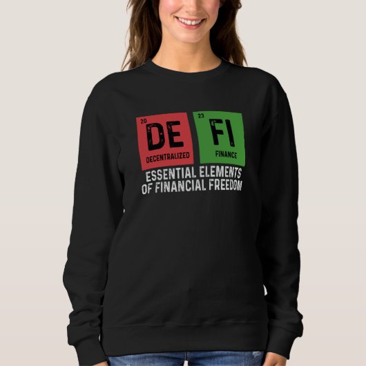 Sweatshirt Commerçant de crypto-monnaie Finance décentralisée (Devant)