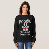 Sweatshirt Commerçant de friandises pour caniches Empreinte d (Devant entier)