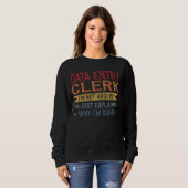 Sweatshirt Commis à l'entrée des données des devis de profess (Devant entier)