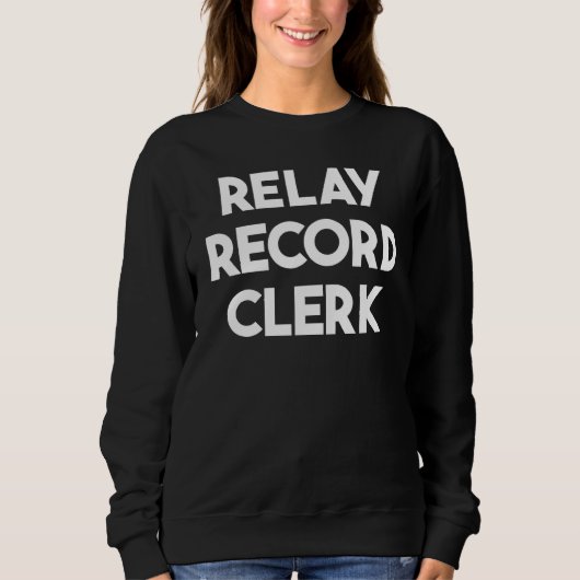 Sweatshirt Commis aux archives de relais (Devant)