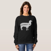 Sweatshirt Como Se Llama Espagnol Llamas (Devant entier)