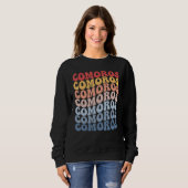 Sweatshirt Comoros Groovy Retro Comorian (Devant entier)