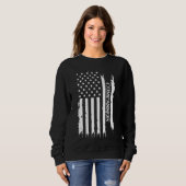 Sweatshirt Compassion États-Unis désistés du drapeau américai (Devant entier)