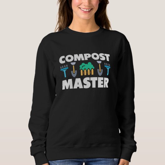 Sweatshirt Compost maître jardinage biologique passionné (Devant)