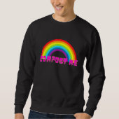 Sweatshirt Compostez-moi Sarcasme arc-en-ciel (Devant)