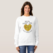 Sweatshirt Comprend La Pizza (Devant entier)
