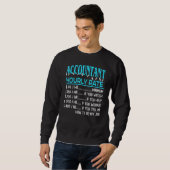 Sweatshirt Comptabilité - Taux horaire comptable (Devant entier)