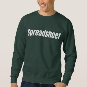 Sweatshirt Comptable amusant - Feuille de calcul