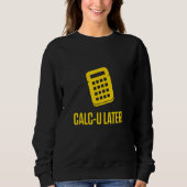 Sweatshirt Comptable calculateur (Devant)