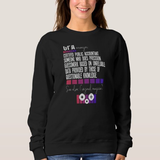 Sweatshirt Comptable des femmes Comptable Cool comptable comp (Devant)