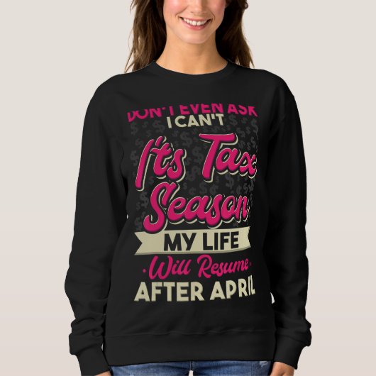 Sweatshirt Comptable L'AP ne demande même pas que je ne peux  (Devant)