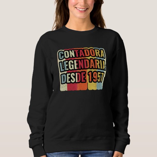 Sweatshirt Comptable Légendaire Depuis 1957   Comptable (Devant)