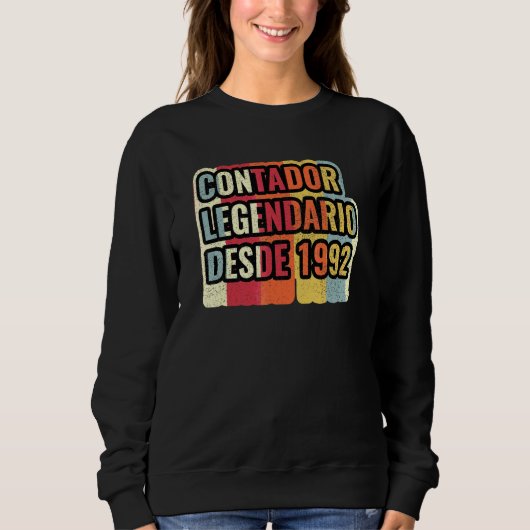 Sweatshirt Comptable Légendaire Depuis 1992 Expert-comptabl (Devant)