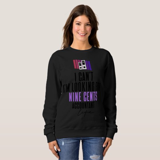 Sweatshirt Comptable pour femmes Comptable Comptable Cool Com (Devant entier)