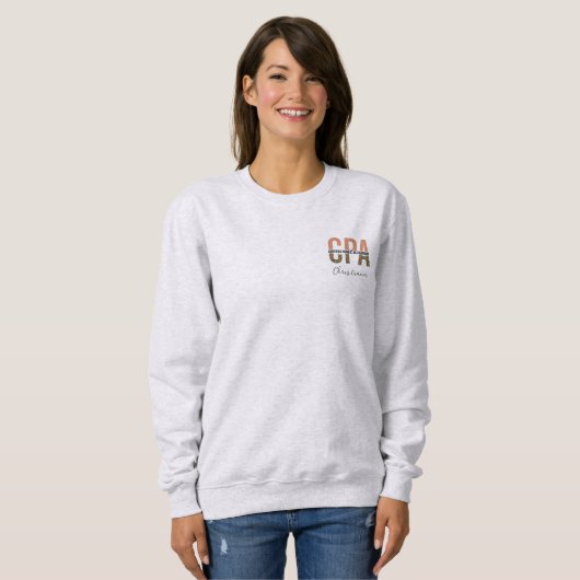 Sweatshirt Comptable public certifié CPA (Devant entier)